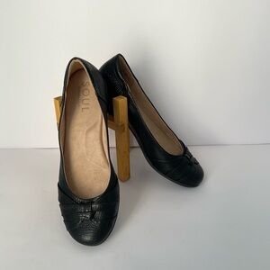 Soul Naturalizer Gift Black Crocodile Textured Ballet Flats